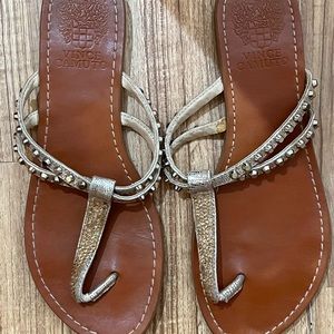 Vince Camuto Strappy sandals with studs and rhinestones size 7